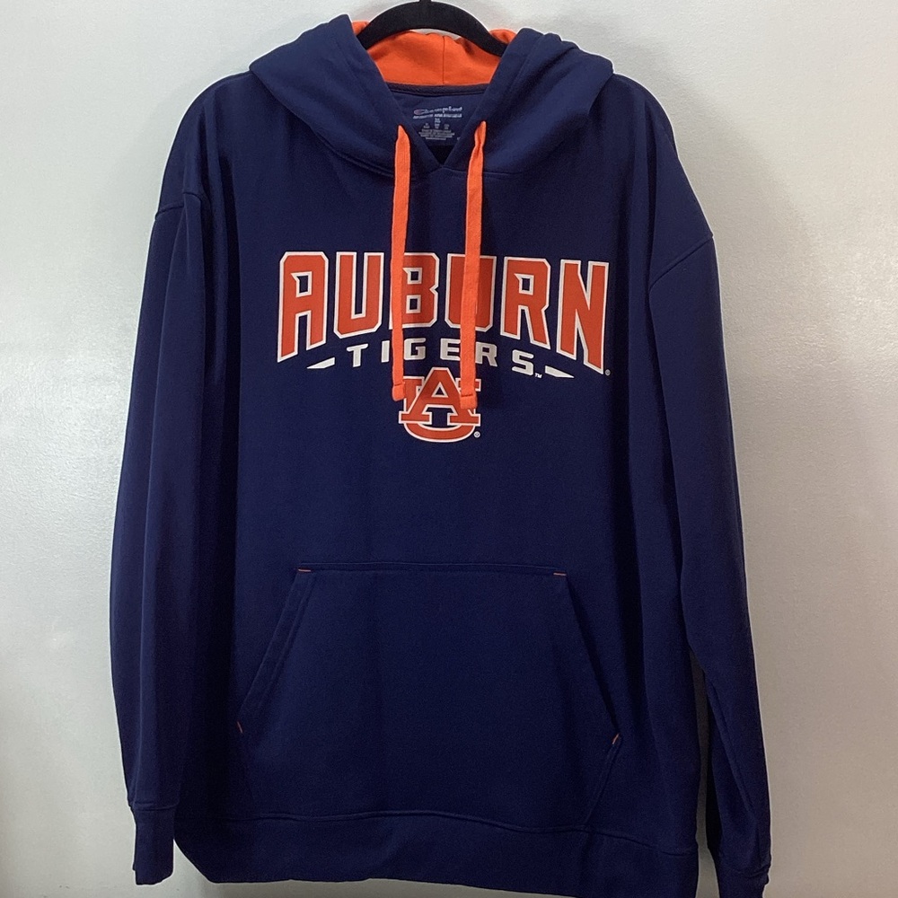 Champion Auburn University Tigers Navy and Orange Hoodie